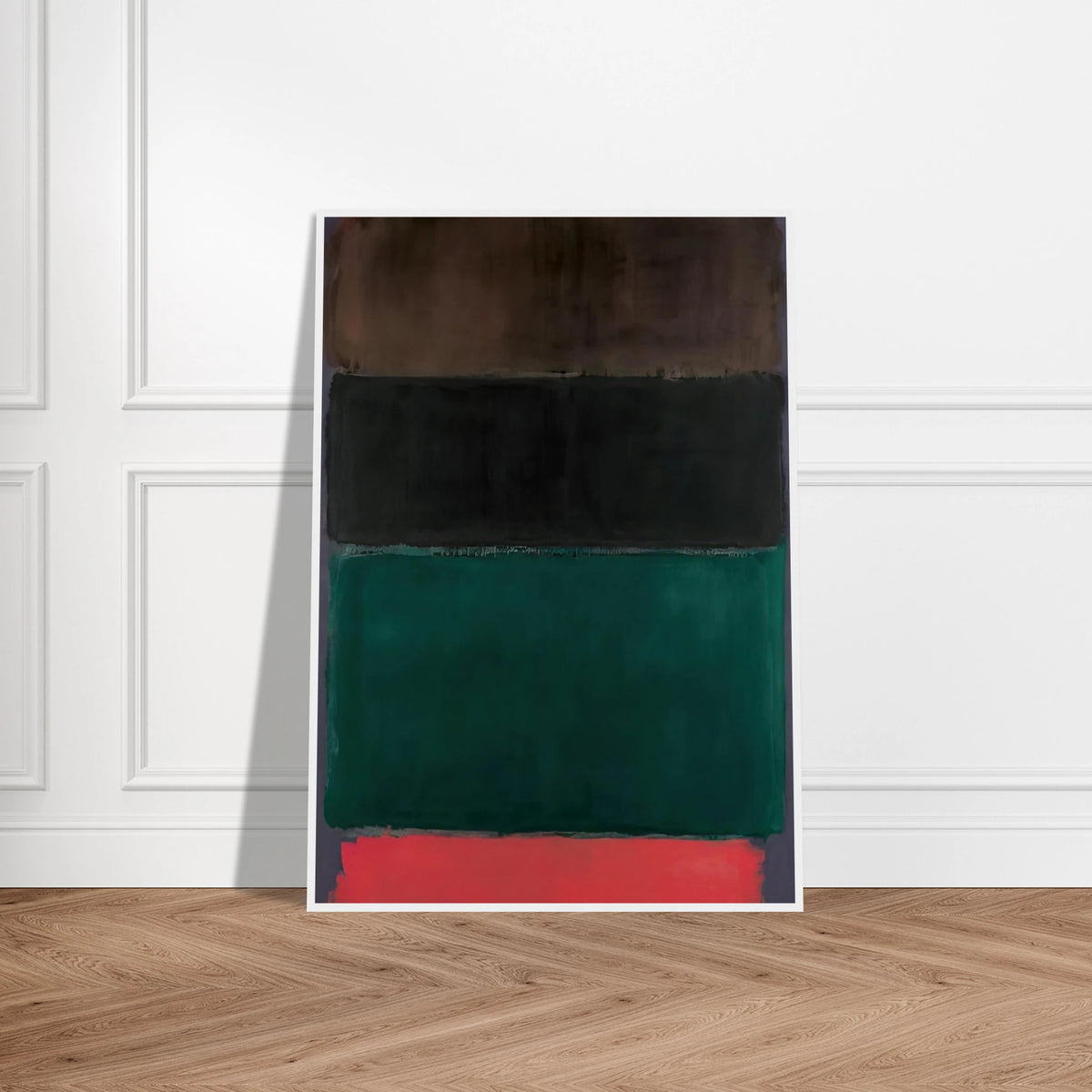 Untitled Red-Brown, Black, Green, Red - 1962 Framed Poster | Mark Rothko Framed Prints Wall Art | Rothko Prints