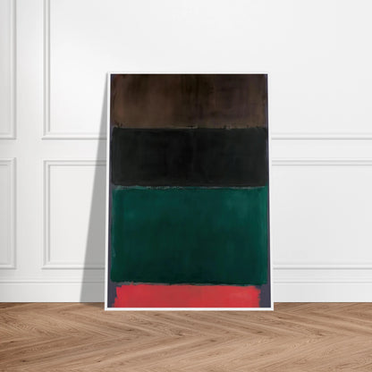 Untitled Red-Brown, Black, Green, Red - 1962 Framed Poster | Mark Rothko Framed Prints Wall Art | Rothko Prints