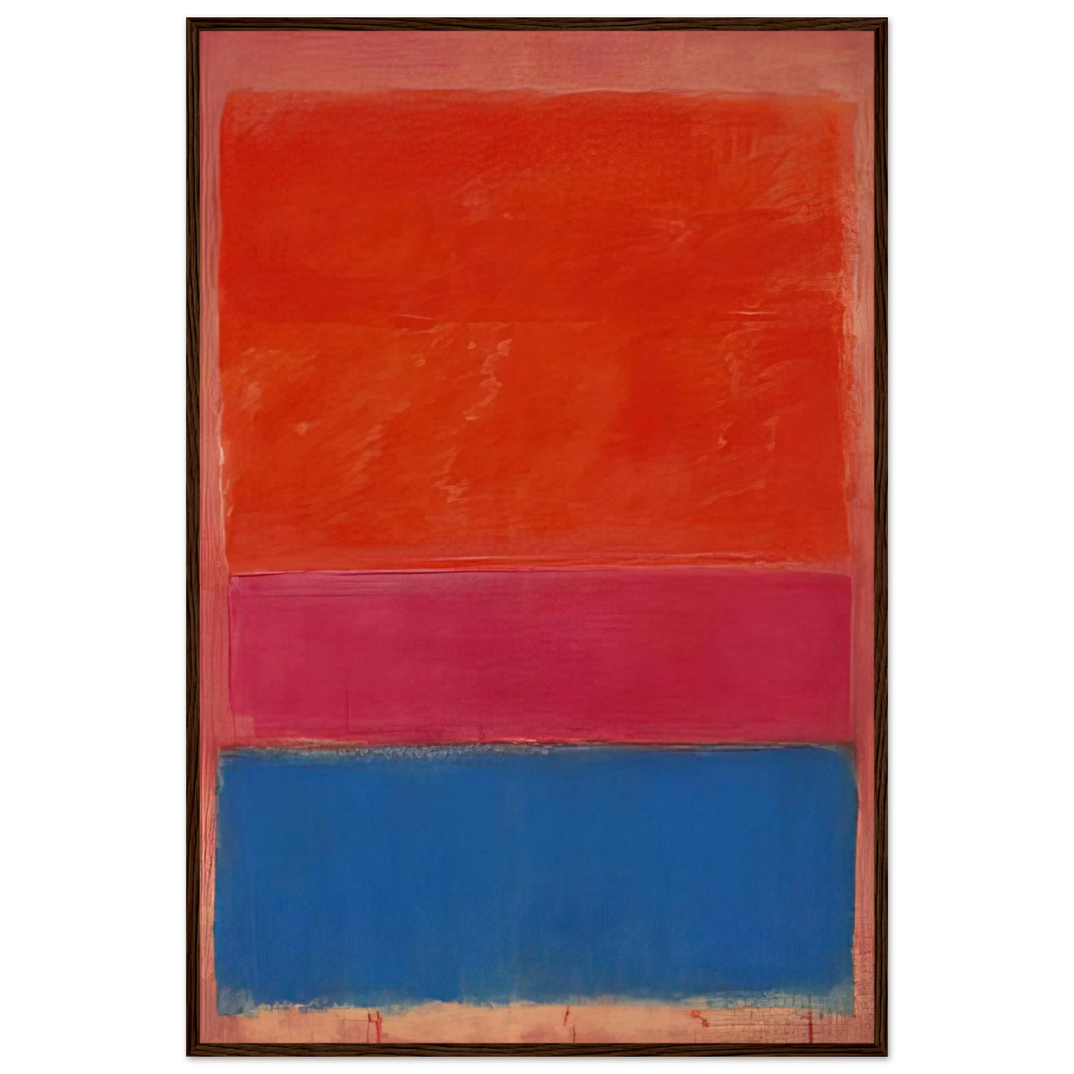 No. 1 Royal Red and Blue - 1954 Framed Poster | Mark Rothko Framed Prints Wall Art | Rothko Prints