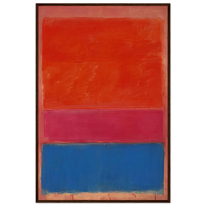 No. 1 Royal Red and Blue - 1954 Framed Poster | Mark Rothko Framed Prints Wall Art | Rothko Prints