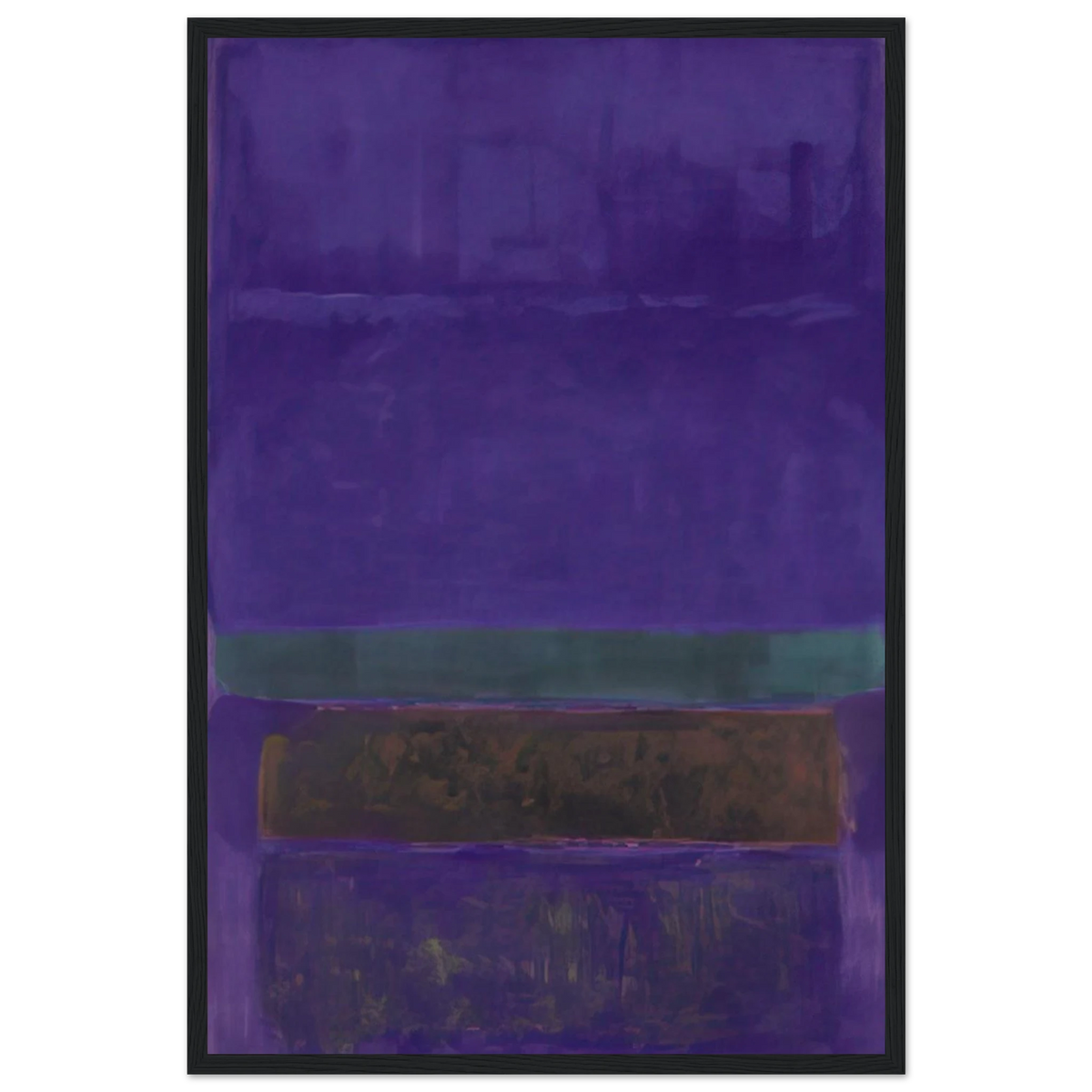 Untitled [Blue, Green, and Brown] - 1952 Framed Poster | Mark Rothko Framed Prints Wall Art | Rothko Prints