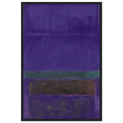 Untitled [Blue, Green, and Brown] - 1952 Framed Poster | Mark Rothko Framed Prints Wall Art | Rothko Prints
