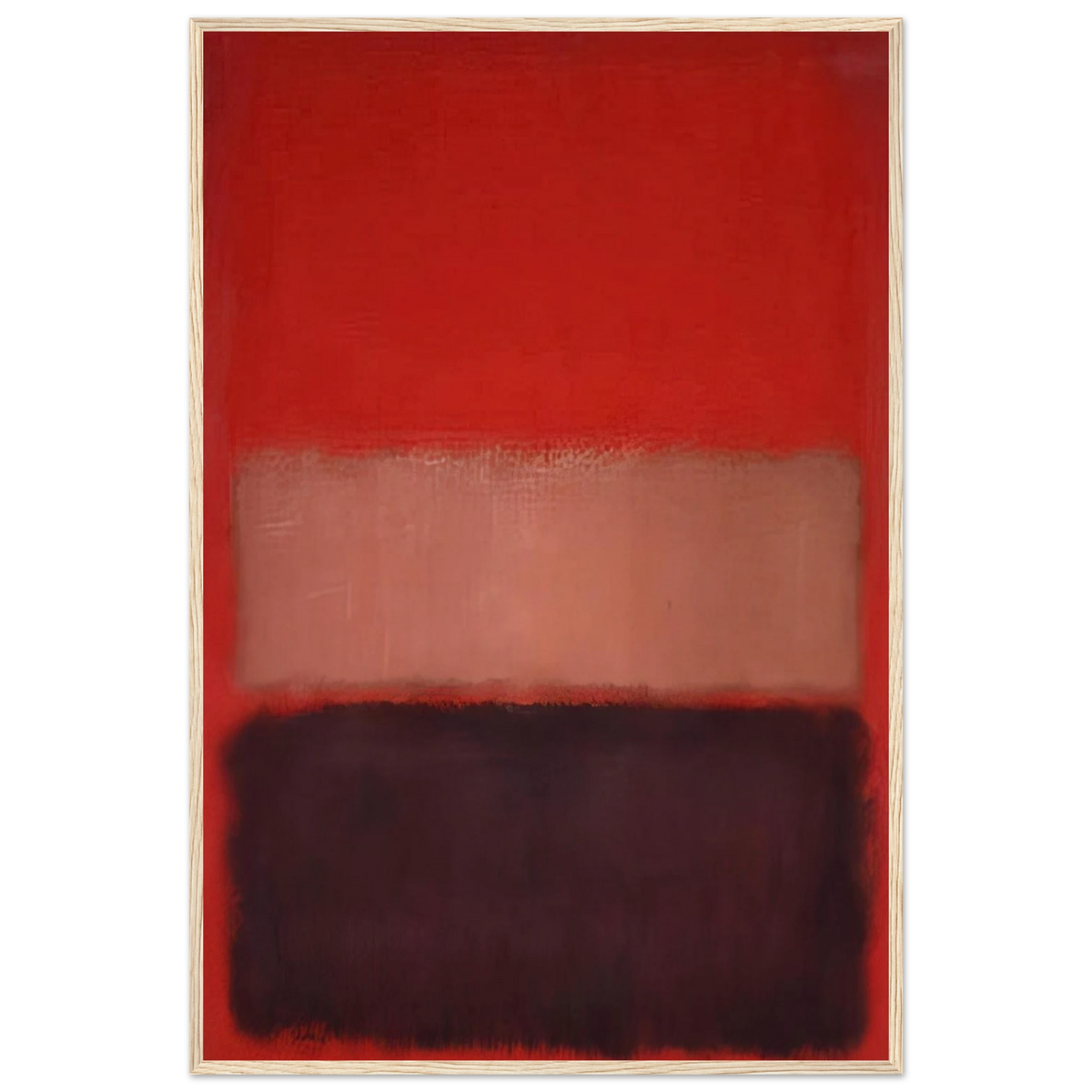 No. 46 Black, Ochre, Red Over Red - 1957 Framed Poster | Mark Rothko Framed Prints Wall Art | Rothko Prints