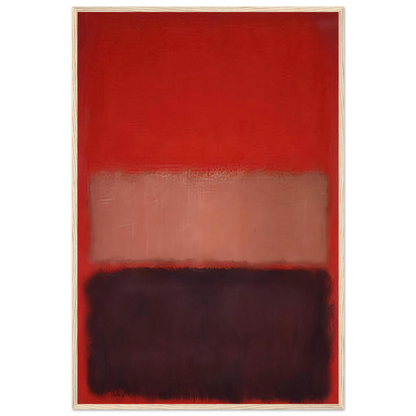 No. 46 Black, Ochre, Red Over Red - 1957 Framed Poster | Mark Rothko Framed Prints Wall Art | Rothko Prints