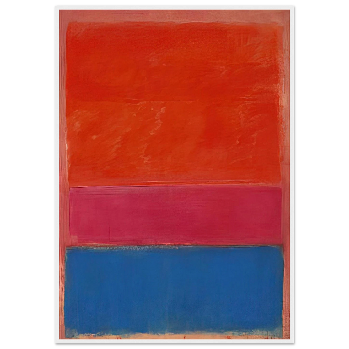 No. 1 Royal Red and Blue - 1954 Framed Poster | Mark Rothko Framed Prints Wall Art | Rothko Prints