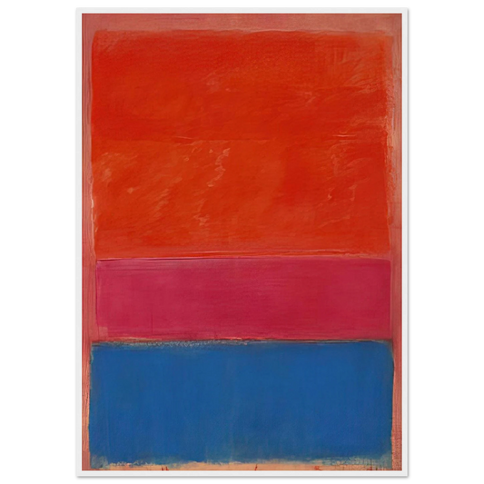 No. 1 Royal Red and Blue - 1954 Framed Poster | Mark Rothko Framed Prints Wall Art | Rothko Prints