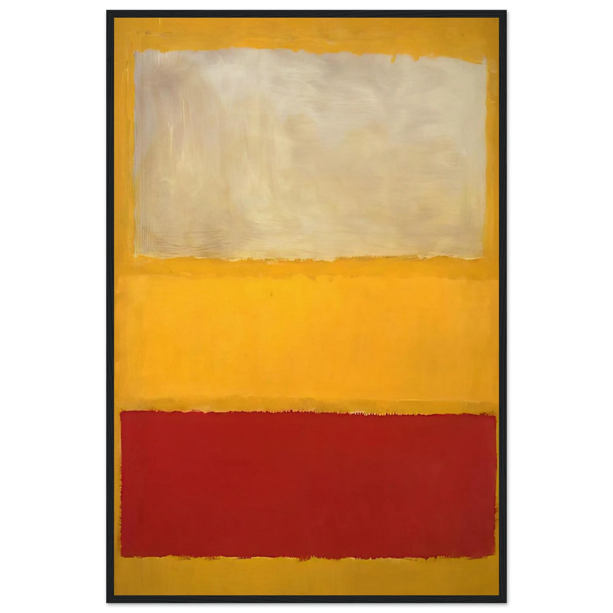 No. 13 White, Red on Yellow Framed Poster | Mark Rothko Framed Prints Wall Art | Rothko Prints