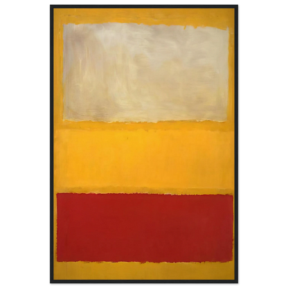 No. 13 White, Red on Yellow Framed Poster | Mark Rothko Framed Prints Wall Art | Rothko Prints