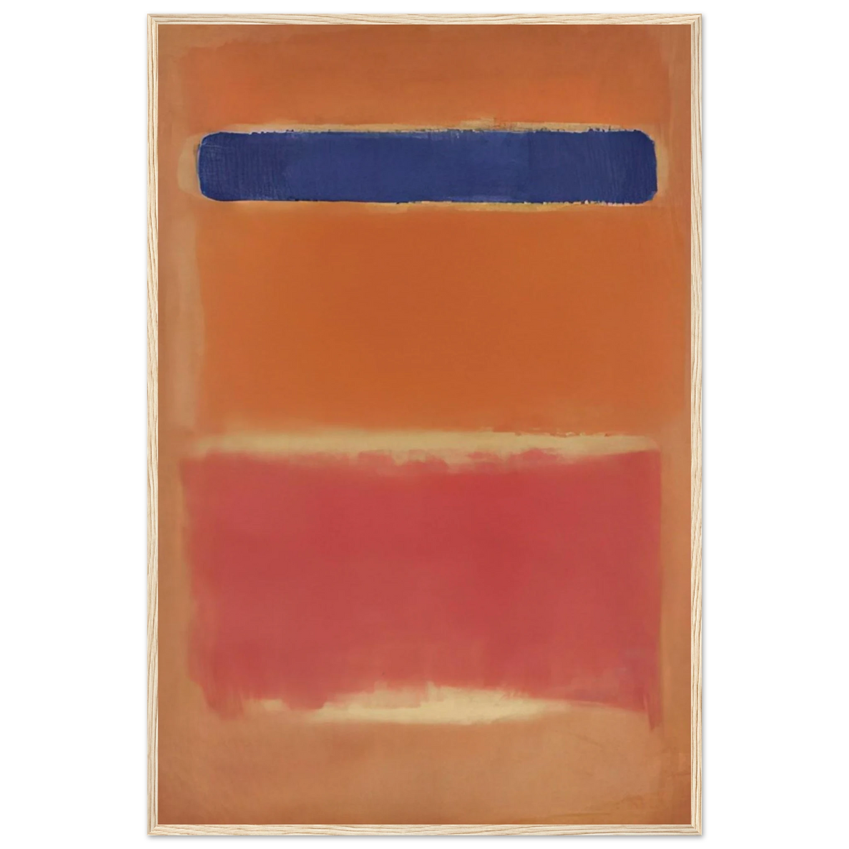 Blue Over Red - 1953 Framed Poster | Mark Rothko Framed Prints Wall Art | Rothko Prints