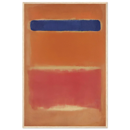 Blue Over Red - 1953 Framed Poster | Mark Rothko Framed Prints Wall Art | Rothko Prints