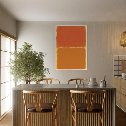 Orange, Red, Orange - 1961 Framed Poster | Mark Rothko Framed Prints Wall Art | Rothko Prints