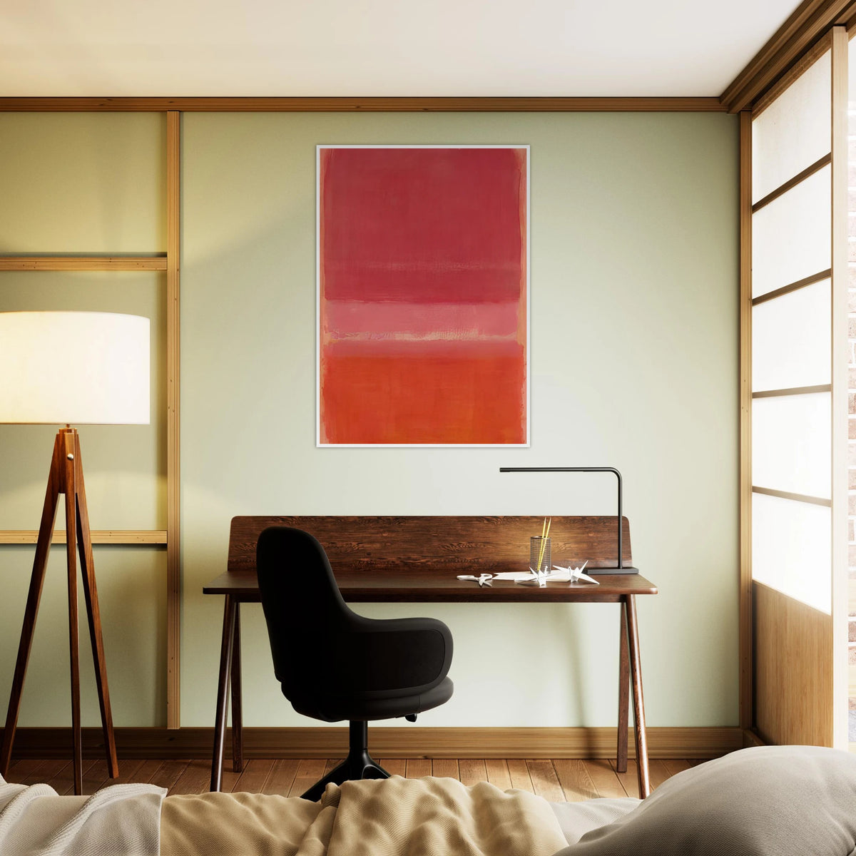 Untitled Red - 1956 Framed Poster | Mark Rothko Framed Prints Wall Art | Rothko Prints