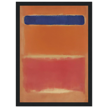 Blue Over Red - 1953 Framed Poster | Mark Rothko Framed Prints Wall Art | Rothko Prints