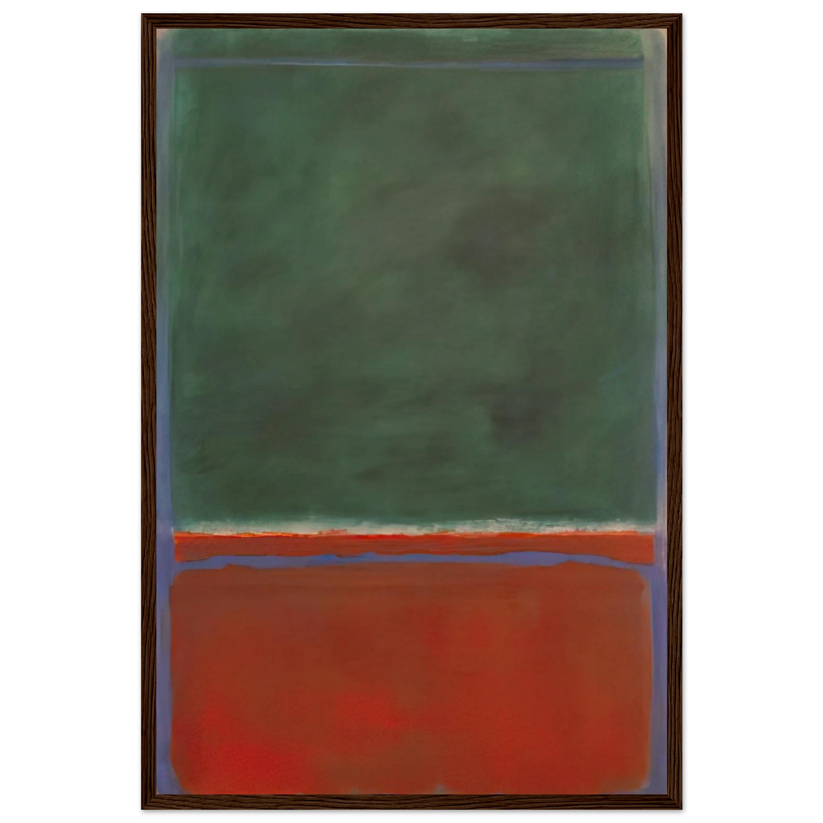 Green and Maroon - 1953 Framed Poster | Mark Rothko Framed Prints Wall Art | Rothko Prints