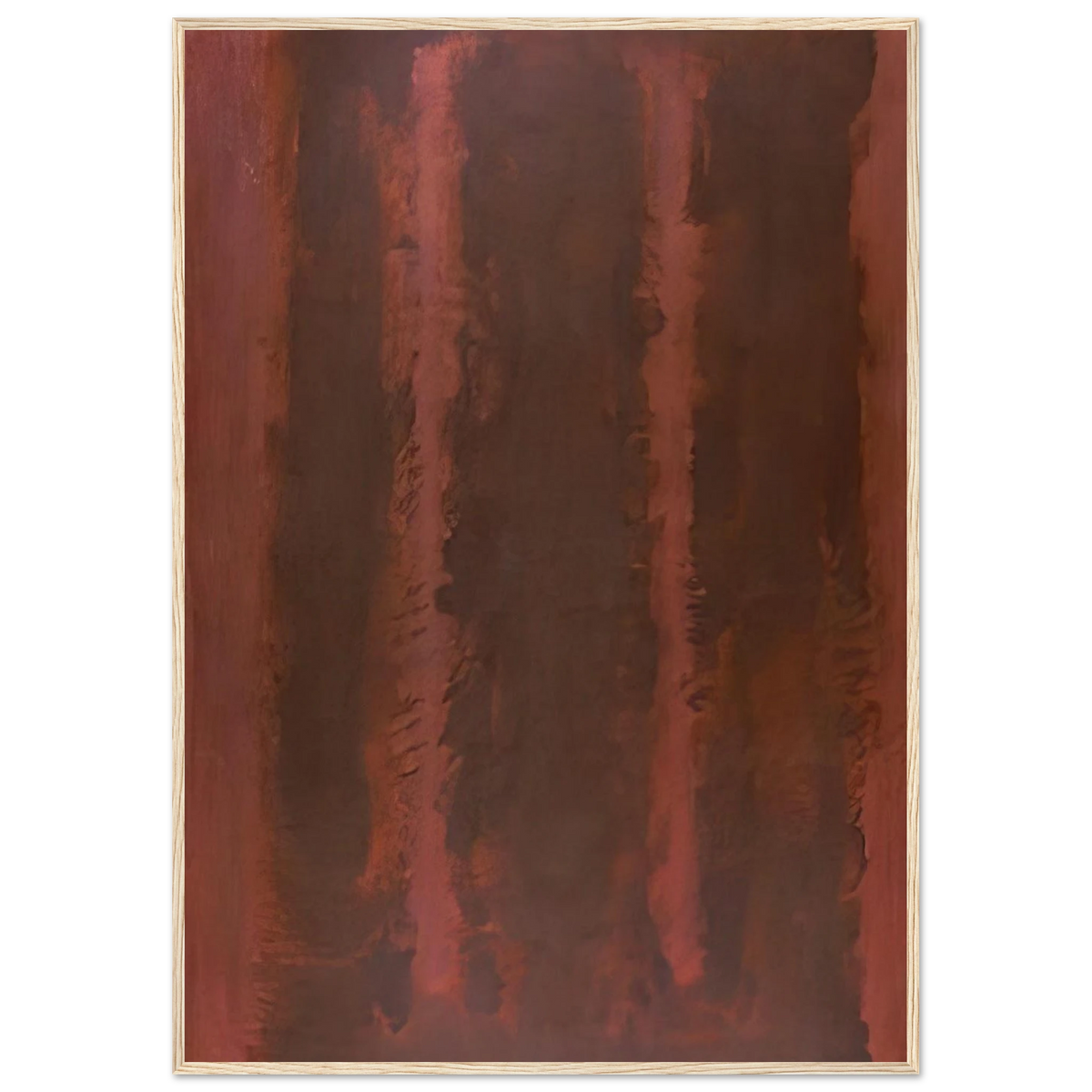 Black on Maroon - 1958 Framed Poster | Mark Rothko Framed Prints Wall Art | Rothko Prints