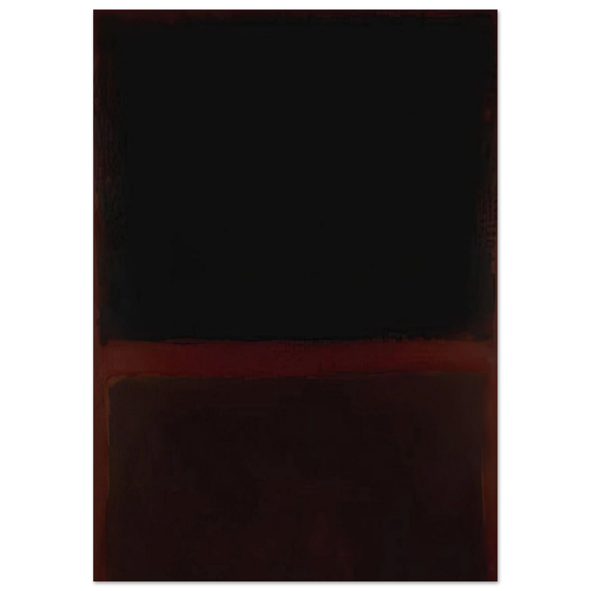 Black on Dark Sienna on Purple - 1960 Poster | Mark Rothko Poster | Rothko Prints