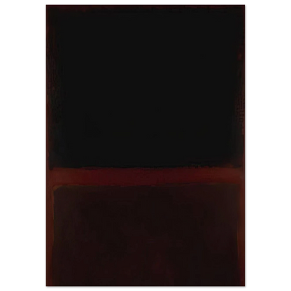 Black on Dark Sienna on Purple - 1960 Poster | Mark Rothko Poster | Rothko Prints