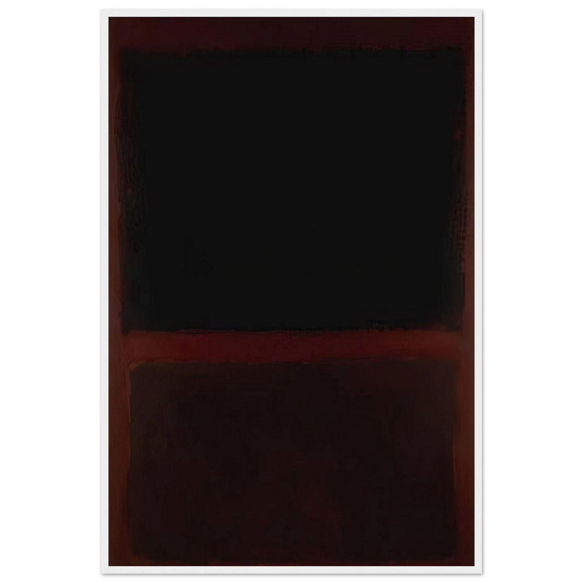 Black on Dark Sienna on Purple - 1960 Framed Poster | Mark Rothko Framed Prints Wall Art | Rothko Prints