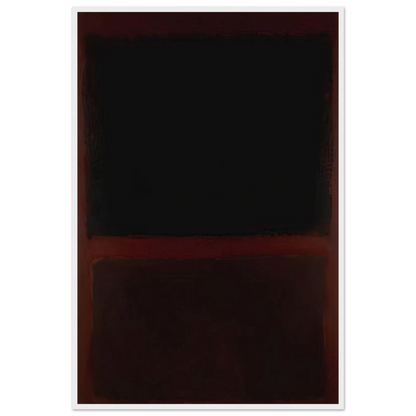 Black on Dark Sienna on Purple - 1960 Framed Poster | Mark Rothko Framed Prints Wall Art | Rothko Prints
