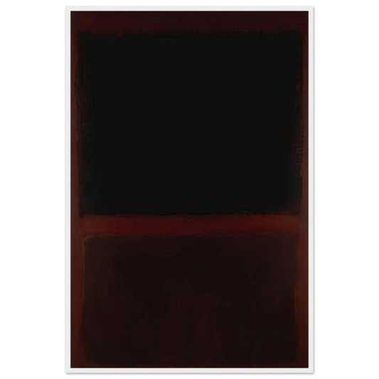 Black on Dark Sienna on Purple - 1960 Framed Poster | Mark Rothko Framed Prints Wall Art | Rothko Prints