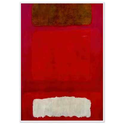 No. 16 Red, White, and Brown - 1957 Framed Poster | Mark Rothko Framed Prints Wall Art | Rothko Prints