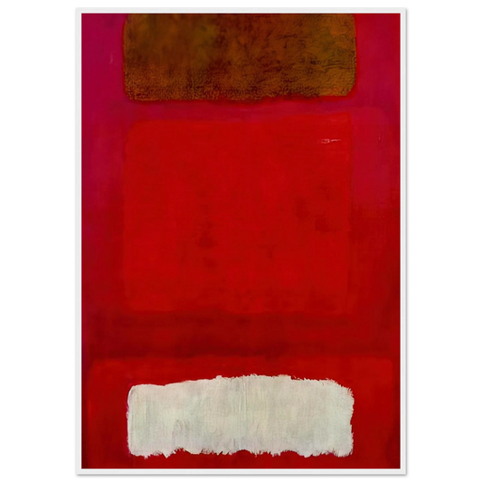 No. 16 Red, White, and Brown - 1957 Framed Poster | Mark Rothko Framed Prints Wall Art | Rothko Prints