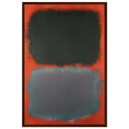 Untitled Gray, Gray on Red - 1968 Framed Poster | Mark Rothko Framed Prints Wall Art | Rothko Prints