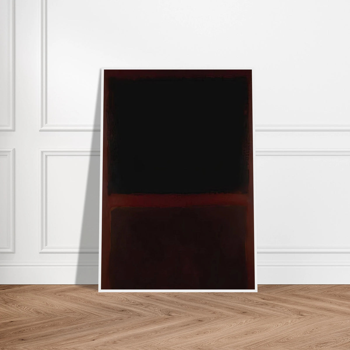 Black on Dark Sienna on Purple - 1960 Framed Poster | Mark Rothko Framed Prints Wall Art | Rothko Prints