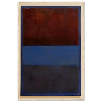 No.61 Rust and Blue - 1953 Framed Poster | Mark Rothko Framed Prints Wall Art | Rothko Prints