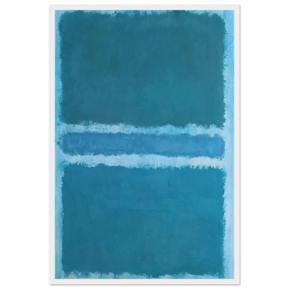 Untitled Blue Divided by Blue - 1966 Framed Poster | Mark Rothko Framed Prints Wall Art | Rothko Prints