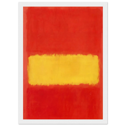 Yellow band - 1956 Framed Poster | Mark Rothko Framed Prints Wall Art | Rothko Prints