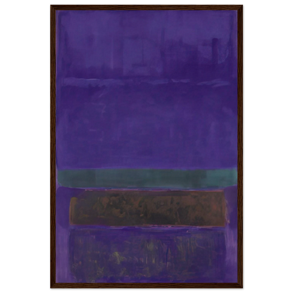 Untitled [Blue, Green, and Brown] - 1952 Framed Poster | Mark Rothko Framed Prints Wall Art | Rothko Prints