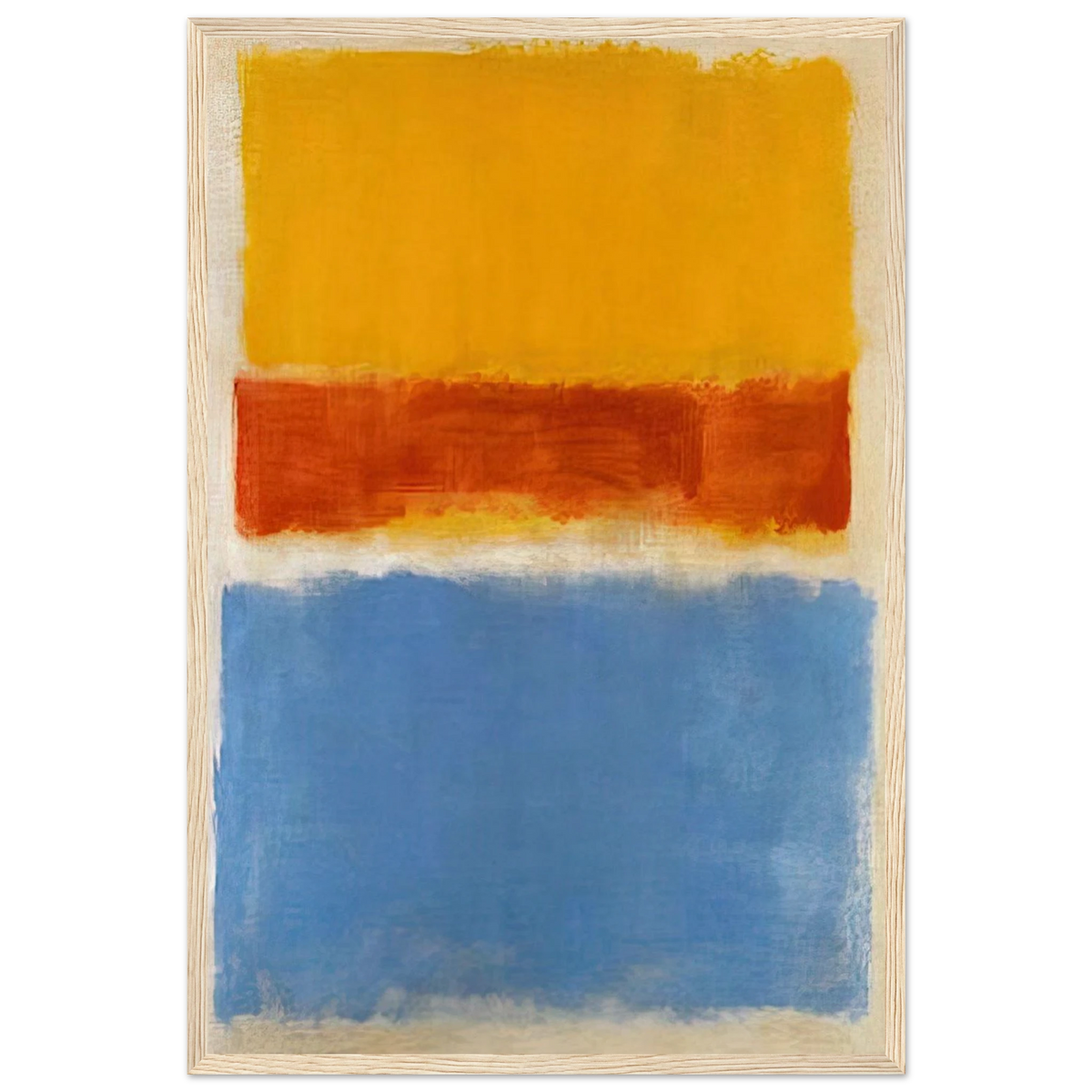 Untitled Yellow, Red and Blue - 1953 Framed Poster | Mark Rothko Framed Prints Wall Art | Rothko Prints
