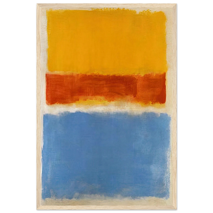 Untitled Yellow, Red and Blue - 1953 Framed Poster | Mark Rothko Framed Prints Wall Art | Rothko Prints