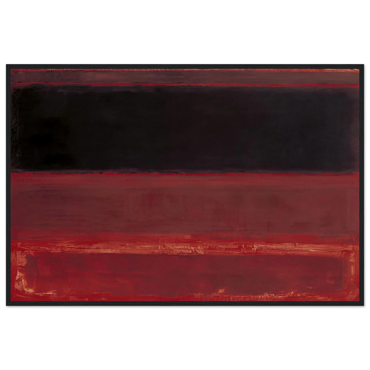 Four Darks in Red - 1958 Framed Poster | Mark Rothko Framed Prints Wall Art | Rothko Prints