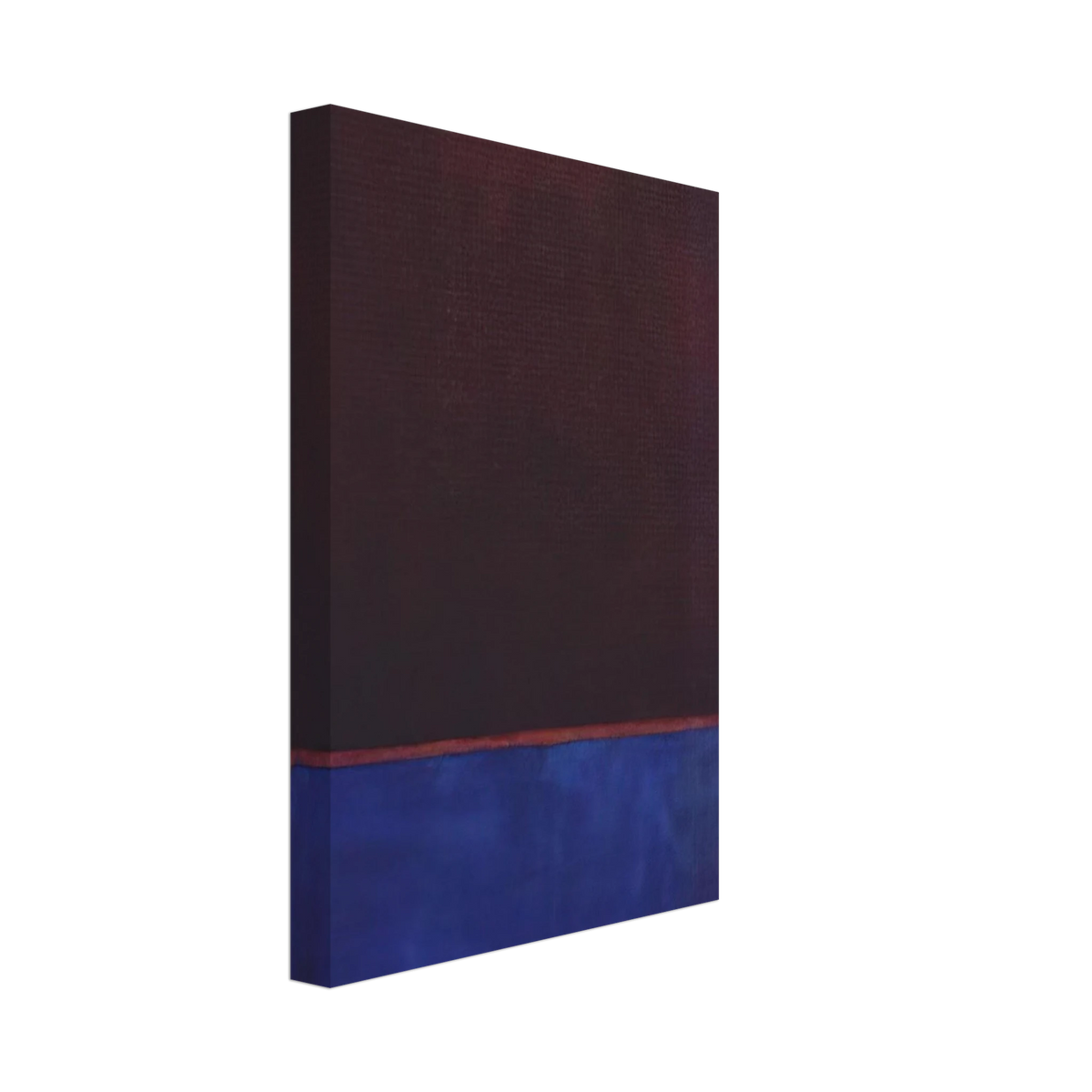 No. 3 Bright Blue, Brown, Dark Blue on Wine - 1962 Canvas | Mark Rothko Canvas | Rothko Prints