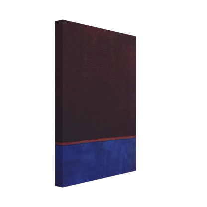 No. 3 Bright Blue, Brown, Dark Blue on Wine - 1962 Canvas | Mark Rothko Canvas | Rothko Prints