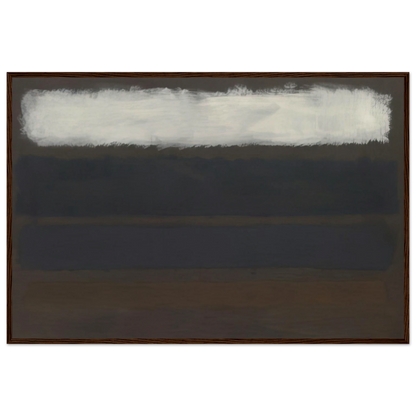 No. 14 Horizontals, White over Darks - 1961 Framed Poster | Mark Rothko Framed Prints Wall Art | Rothko Prints