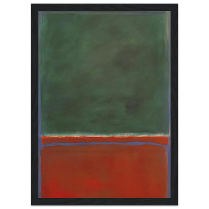 Green and Maroon - 1953 Framed Poster | Mark Rothko Framed Prints Wall Art | Rothko Prints