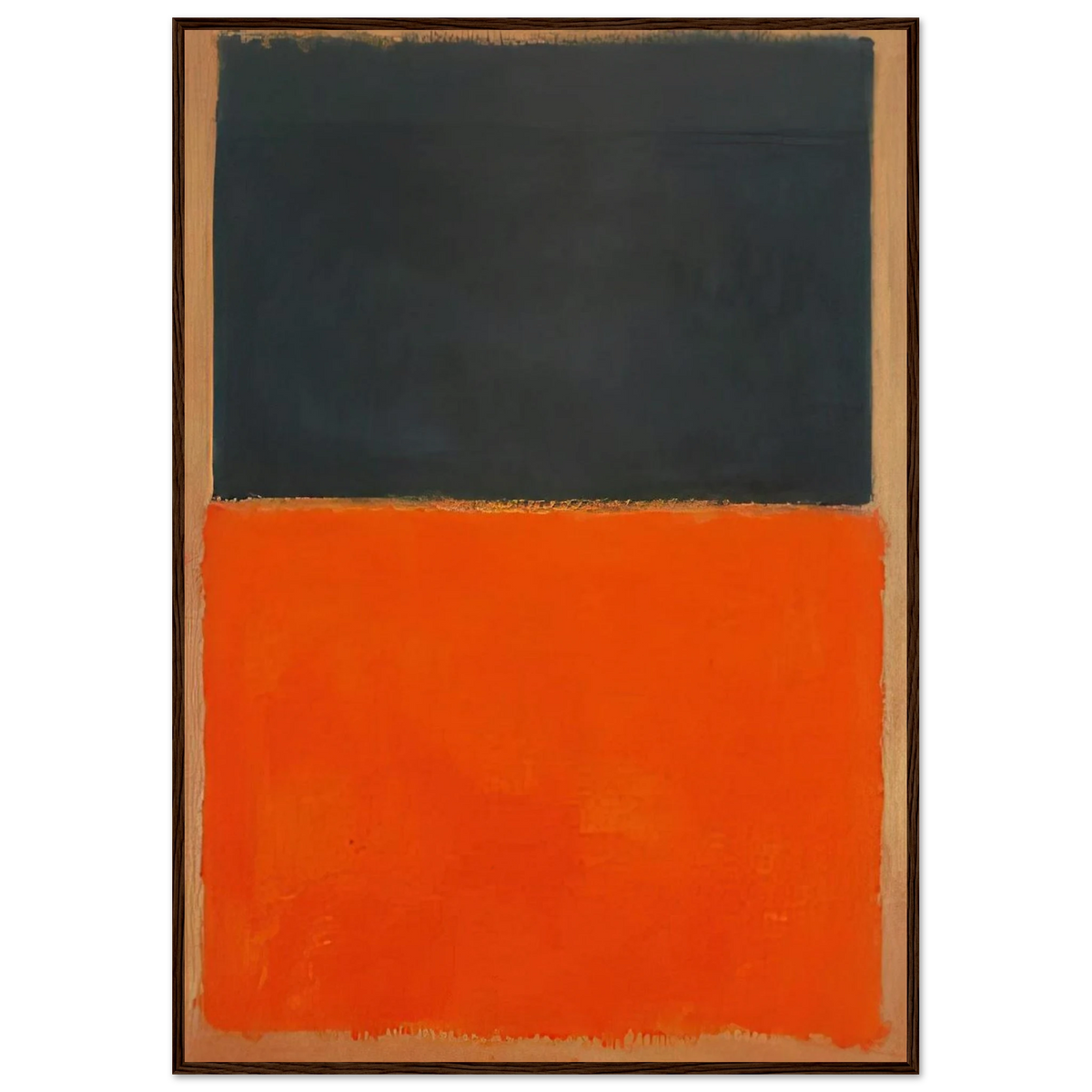 Green and Tangerine on Red - 1956 Framed Poster | Mark Rothko Framed Prints Wall Art | Rothko Prints
