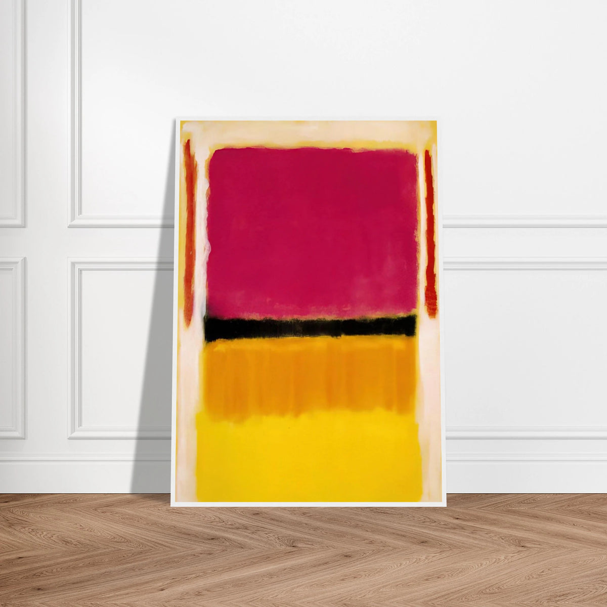 Violet, Black, Orange, Yellow on White and Red - 1949 Framed Poster | Mark Rothko Framed Prints Wall Art | Rothko Prints